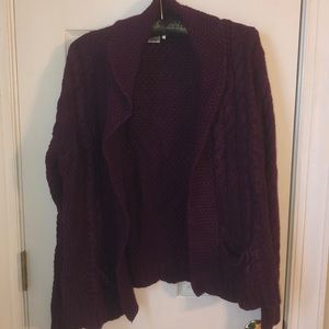Talbots Deep Purple Cardigan